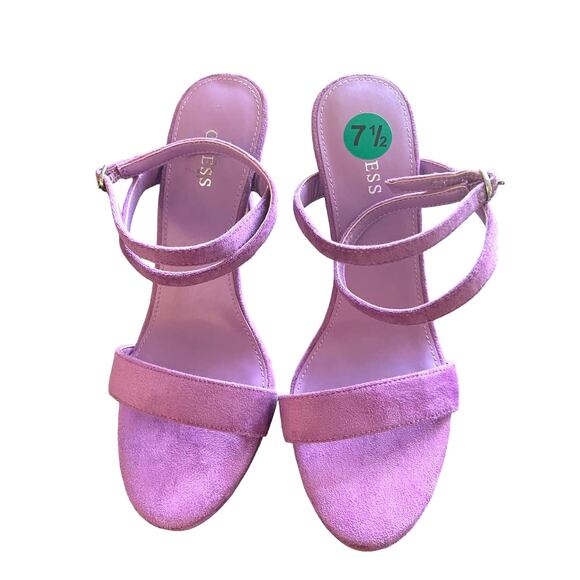 Ankle Wrap Heels By Guess Suede Women's 7.5‎ *NWT - Picture 7 of 7